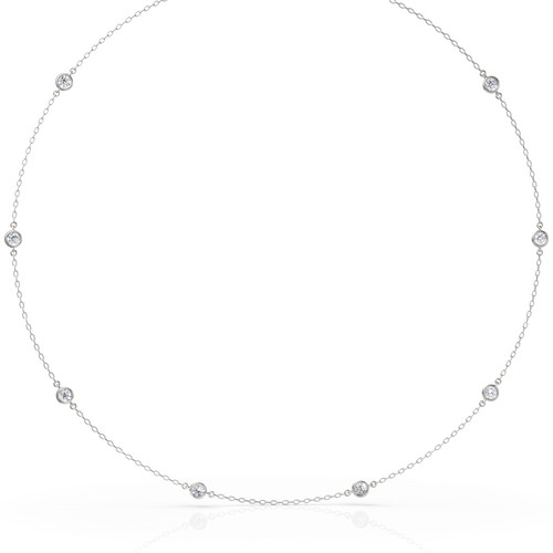 Round bezel set lab - 1.08,