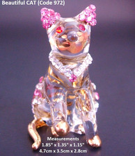 BEAUTIFUL Glass CAT Crystal