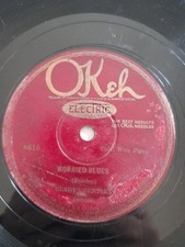 Gladys Bentley – Ground Hog Blues / Worried Blues (Okeh 8610) 78 RPM Shellac