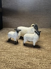 Beswick Black-Faced ewe and 2