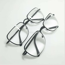 Reading Glasses +6.50 7.00 7.50 8.00 Strength Black Metal Frame Eyewear Reader