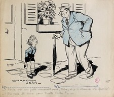 Jean Chaperon, Drawing, Humor