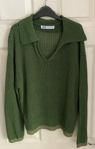 Zara women green collared - green,