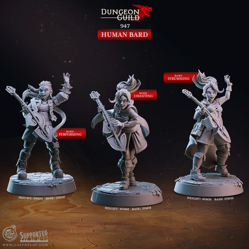 Female bard player character - player,