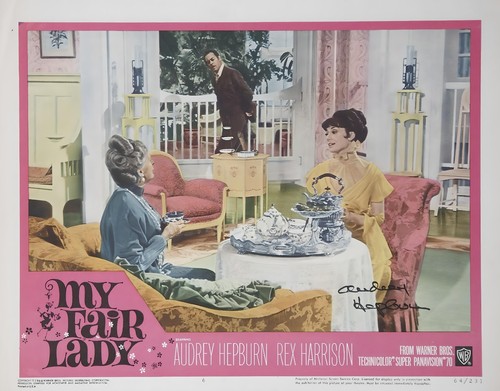 Audrey hepburn signed lobby - audrey,