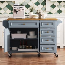 52'' Kitchen Island w/ Drop