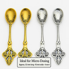 Mini Spoon Silver Gold Ornate