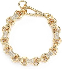 Unisex 9ct Gold Gypsy Belcher