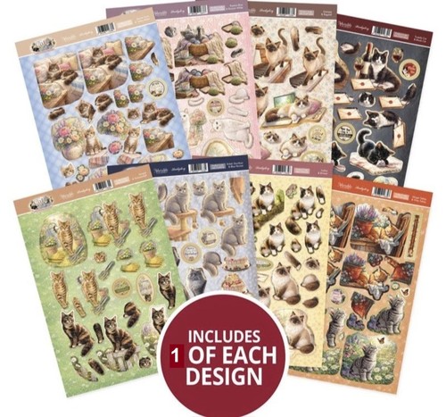 Hunkydory cat tales decoupage - cat,