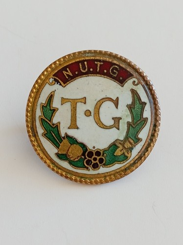 Tg enamelled badge - n.u.t.g.,