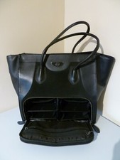 6 PACK FITNESS VICTORIA ELITE LEATHER TOTE WITH INSULATED MEAL STORAGE