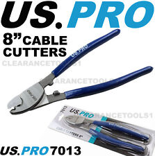 US PRO Heavy Duty 8" 200mm Cable Cutters 7013 Electric Wire Copper Cable Cutters