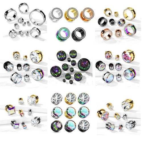 Gem ear plug crystal - ear, plug,