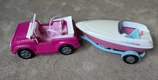 * SIMBA Toys Steffi Love Jeep With Speed Boat Trailer for 12” Dolls Barbie *