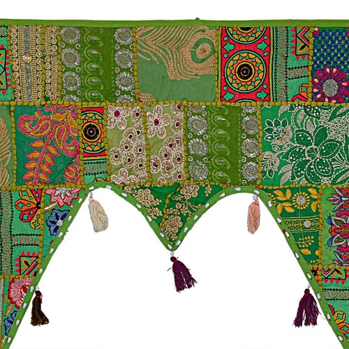 Indian embroidered toran door - indian,