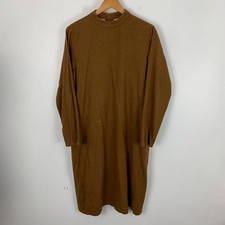 Muji Dress Womens Medium Brown