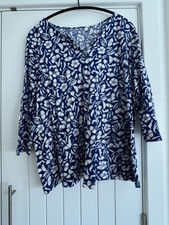 Seasalt blue and white top, 20