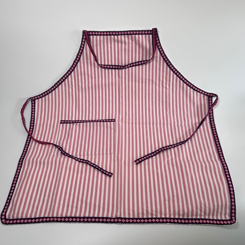 Vintage red white striped full - red,