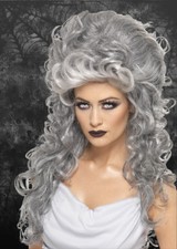 Ladies Gothic Grey Curly
