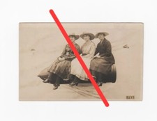 Vintage Photograph WWI ammunition Workers ? War Plane Bomb  Parachute Background