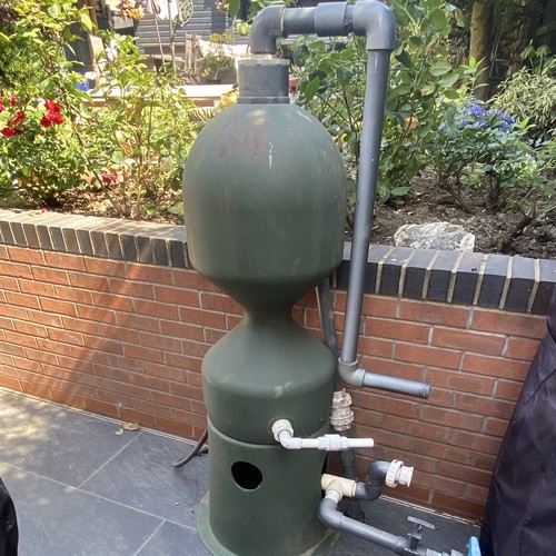 Green pool sand filter system - sand,
