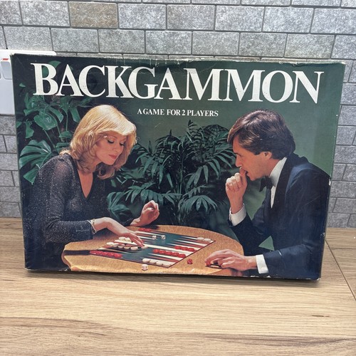 Vintage backgammon wooden set - vintage,