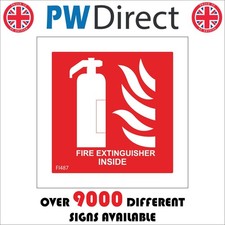 SIGN Fire Extinguisher Inside