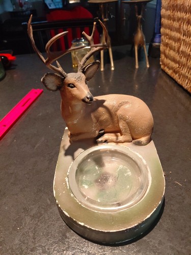 Rare vintage buck ash - vintage, tray