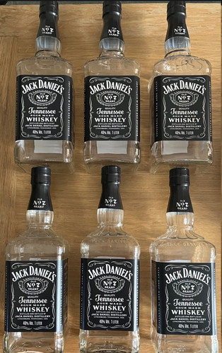 Empty jack daniels 1 - x, litre