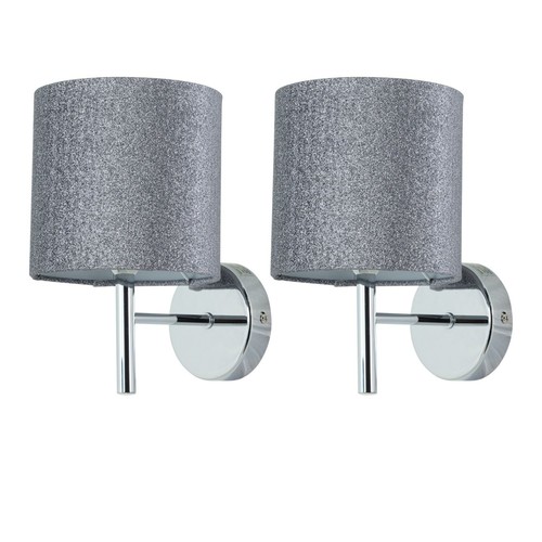 Set modern chrome wall - chrome,