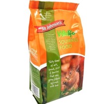 900g SQUIRREL FOOD Mr Johnsons wildlife animal feed red grey black pet seed nuts