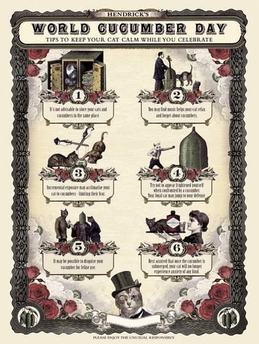 Hendrick gin cucumber metal - hendrick's,
