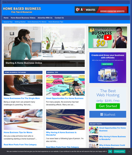 Home based business website - business,