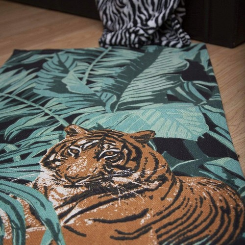 Tiger tropical jungle rug mat - tiger,