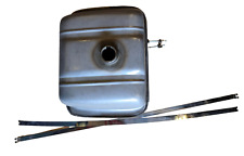 Lambretta Mid-Range Bare Metal Petrol Fuel Tank + SS Straps + fixings + cap