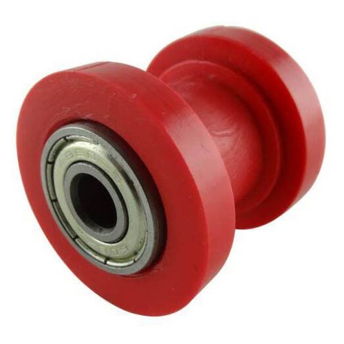 10mm red chain roller - red,