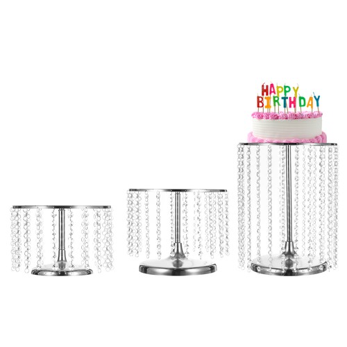 3pcs metal cake - metal, stand