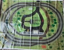 Hornby train large train Trackmat plastic layout 4ft x 5ft / train papers
