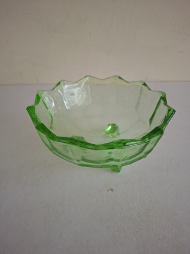 Green uranium glass small - uranium,