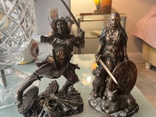 Viking Goddess + Samurai Warrior Figures
