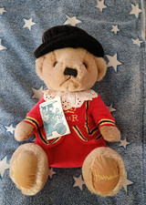 Vintage 1995 Harrods Beefeater Teddy Bear Guardsman Soft Toy London With Tag