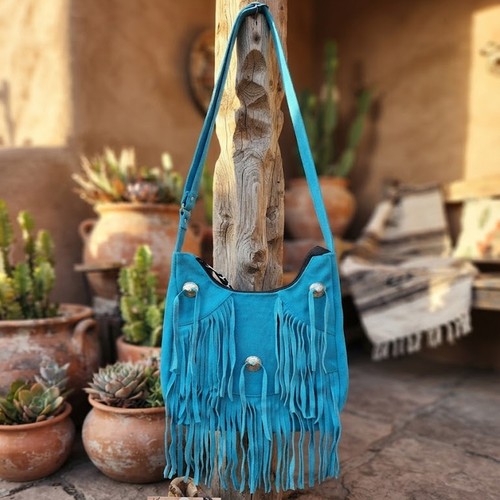 Handmade suede fringe - suede,