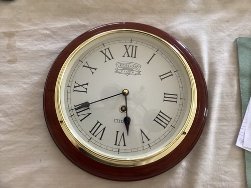 Vintage citizen station clock - vintage,