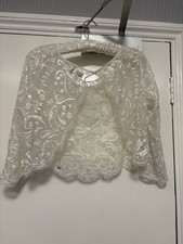 Monsoon Bridal Bolero Shrug Ivory Size 14