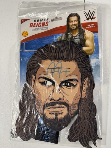 Roman reigns wwe signed mask - mask, &