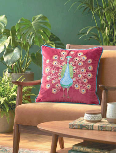 Luxurious embroidered peacock - luxurious,