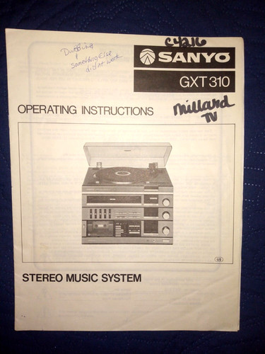 Sanyo gxt310 stereo music - gxt310,