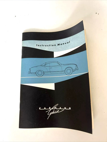 Karmann ghia instruction - karmann,
