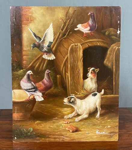 Oil painting terriers and - terriers,
