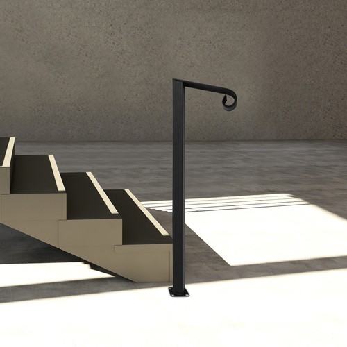 Single post handrail - post, stairs